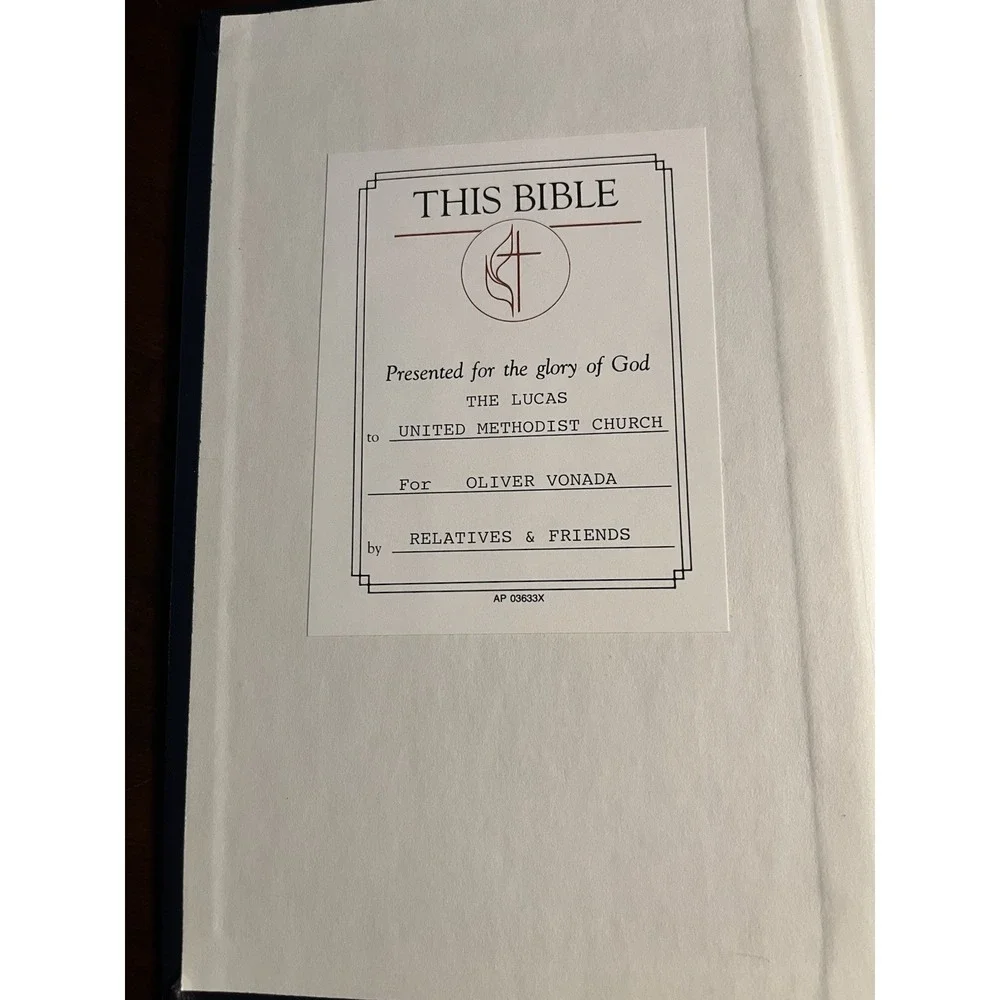 New Revised Standard Version‎ HOLY BIBLE 1990 Blue Hardcover United Methodist